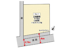 広島市西区己斐西町16土地分譲住宅区画図