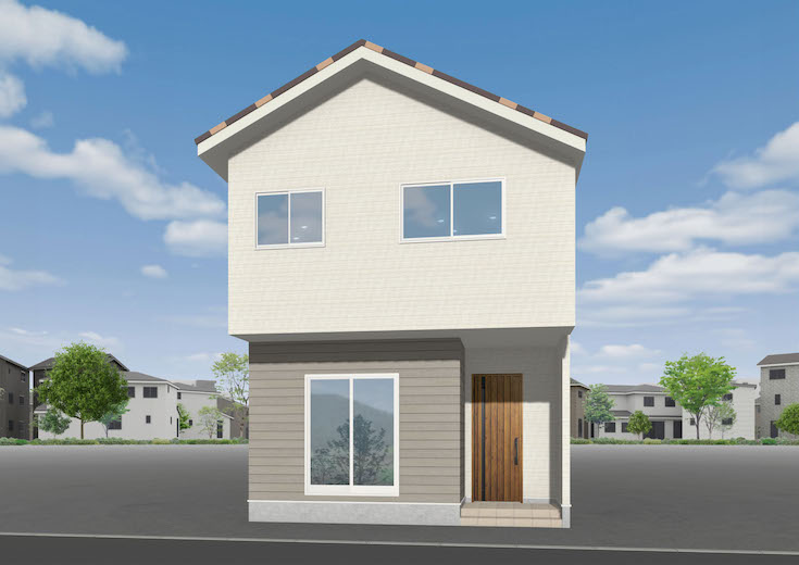 廿日市市阿品台2丁目17新築戸建て分譲住宅外観