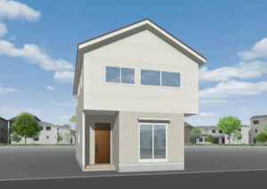 広島市安佐南区八木9丁目1新築一戸建て分譲住宅外観