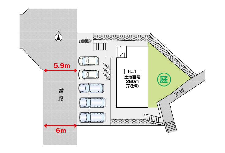 広島市南区仁保南1丁目19新築一戸建て分譲住宅区画図