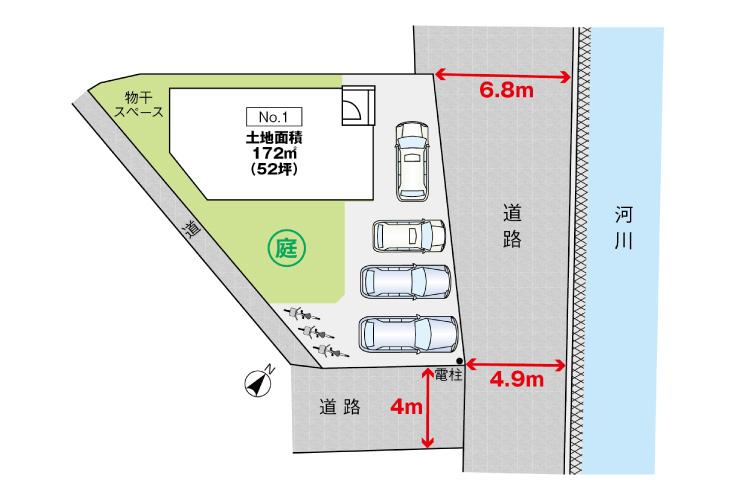 廿日市市新宮1丁目11新築戸建て分譲住宅区画図