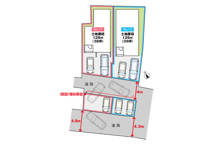 廿日市市新宮1丁目11新築戸建て分譲住宅区画図