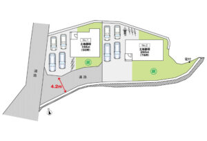 広島市西区己斐上4丁目4新築一戸建て分譲住宅区画図