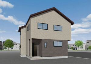 広島市西区己斐上4丁目4新築一戸建て分譲住宅外観