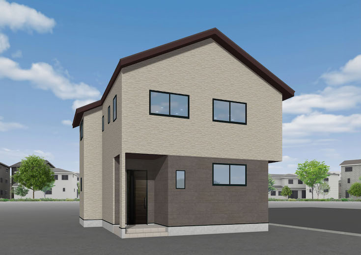 広島市西区己斐上4丁目4新築一戸建て分譲住宅外観