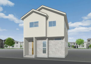 広島市南区南大河町3新築一戸建て分譲住宅外観