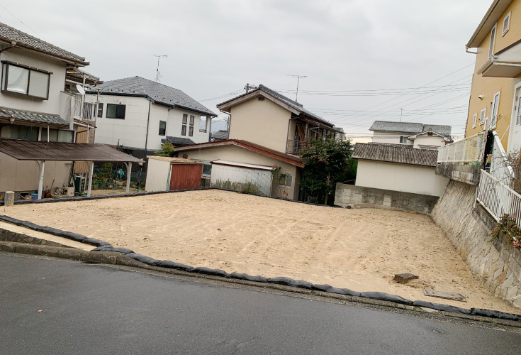 広島市安佐南区山本5丁目48土地分譲住宅現地