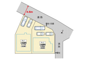 広島市南区西旭町12土地分譲住宅区画図