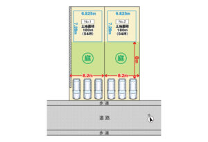 広島市安佐北区口田5丁目29土地分譲住宅区画図