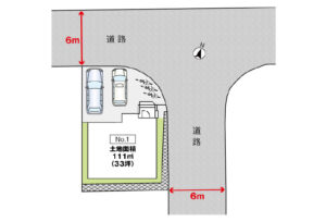 広島市安佐南区高取北4丁目8新築一戸建て分譲住宅区画図