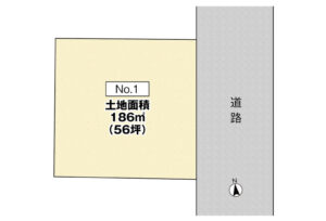 広島県呉市広本町3丁目17土地分譲住宅区画図
