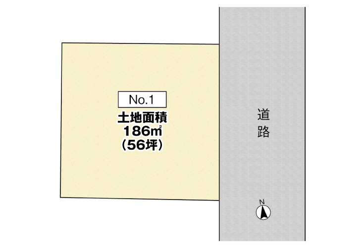 広島県呉市広本町3丁目17土地分譲住宅区画図