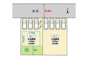 広島市安佐南区高取南2丁目32土地分譲住宅区画図