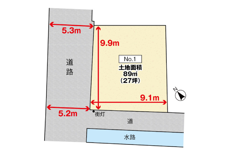 呉市東片山町4土地分譲住宅区画図
