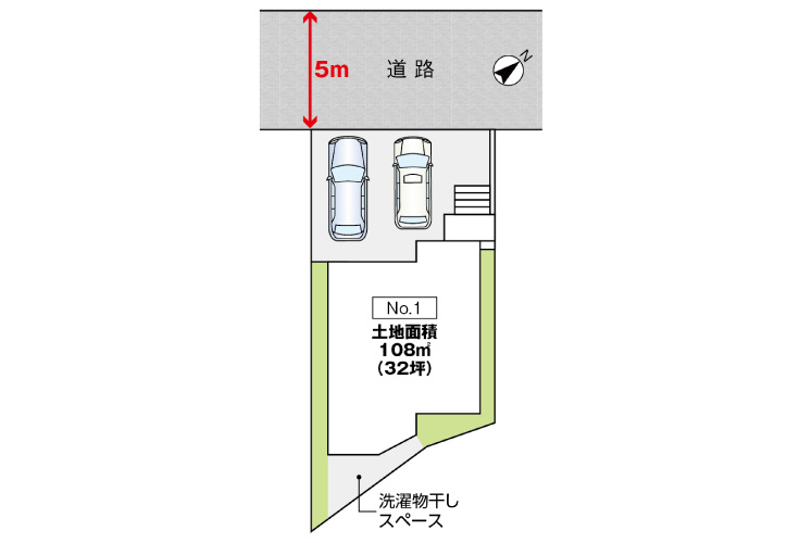 広島県安芸郡海田町寺迫2丁目6新築戸建て分譲住宅区画図