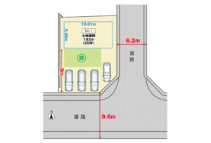 広島市安佐南区高取南2丁目46土地分譲住宅区画図