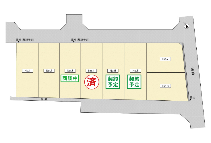 広島市安佐南区東野2丁目10土地分譲住宅区画図
