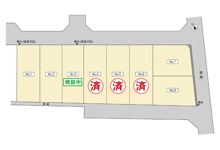 広島市安佐南区東野2丁目10土地分譲住宅区画図