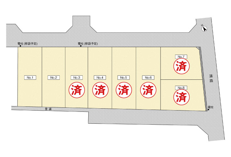 広島市安佐南区東野2丁目10土地分譲住宅区画図