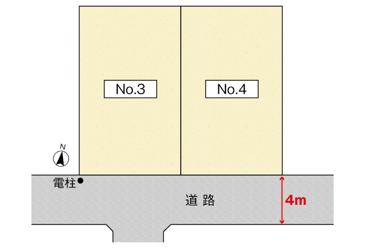 広島市佐伯区海老園3丁目2土地分譲住宅区画図