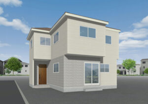 広島市東区牛田新町4丁目5新築一戸建て分譲住宅外観