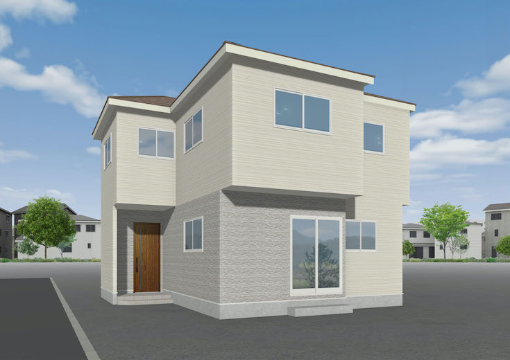 広島市東区牛田新町4丁目5新築一戸建て分譲住宅外観