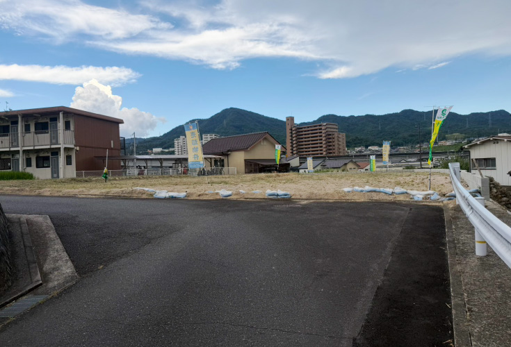 広島市安佐南区伴東4丁目13土地分譲現地