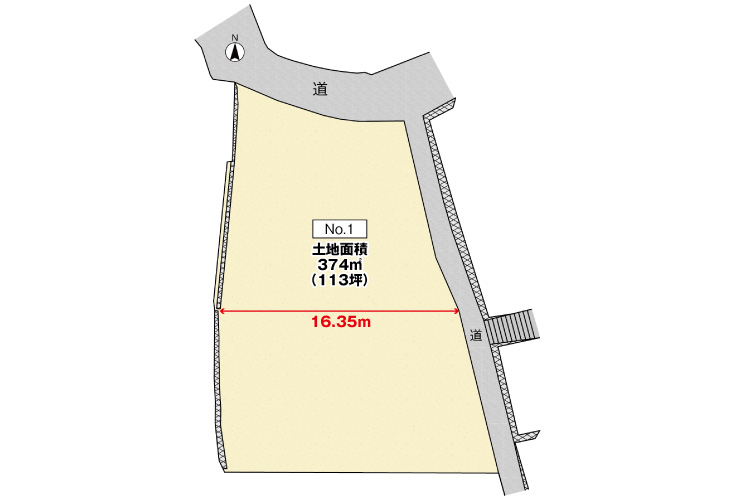 広島市安芸区矢野東4丁目33土地分譲住宅区画図