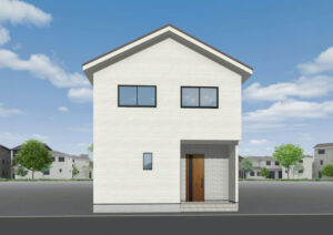 広島市安佐北区亀山4丁目8新築一戸建て分譲住宅外観