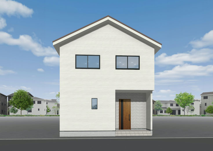 広島市安佐北区亀山4丁目8新築一戸建て分譲住宅外観