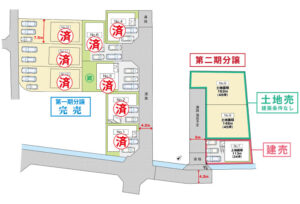 広島市安佐南区川内5丁目28土地分譲住宅区画図