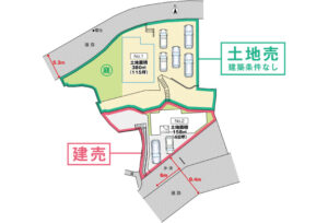 広島市東区温品2丁目23土地分譲住宅区画図