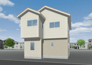 広島市安佐北区口田5丁目32新築一戸建て分譲住宅外観
