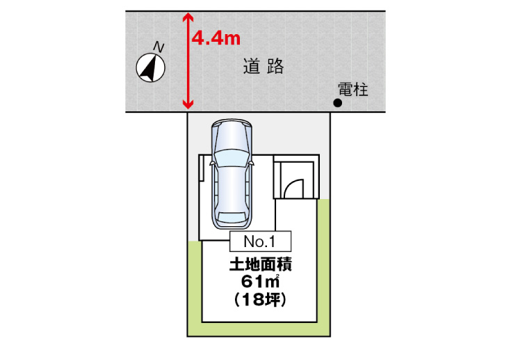 広島市南区霞2丁目5新築一戸建て分譲住宅区画図
