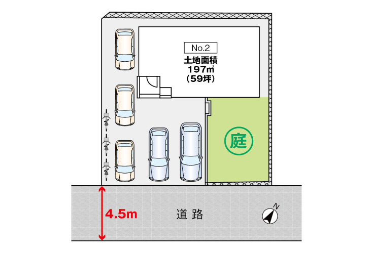 広島市安佐南区相田5丁目9新築一戸建て分譲住宅区画図
