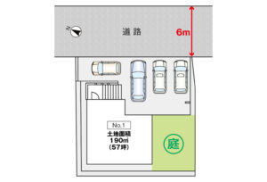 広島市安佐南区相田3丁目17新築一戸建て分譲住宅区画図